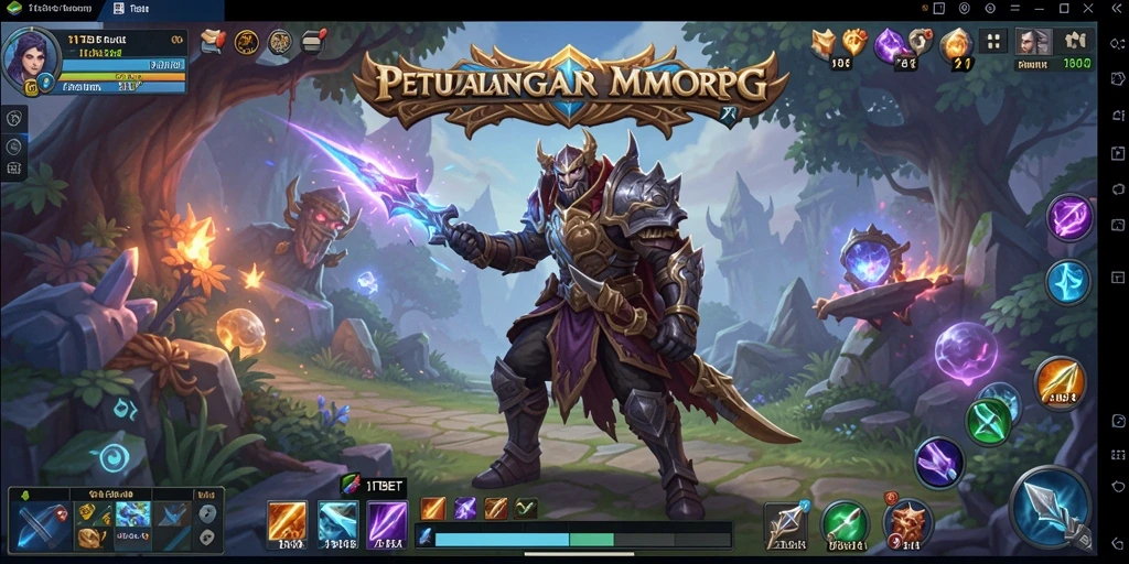 Screenshot utama 11TBET menampilkan aksi seru di medan pertempuran MMORPG.