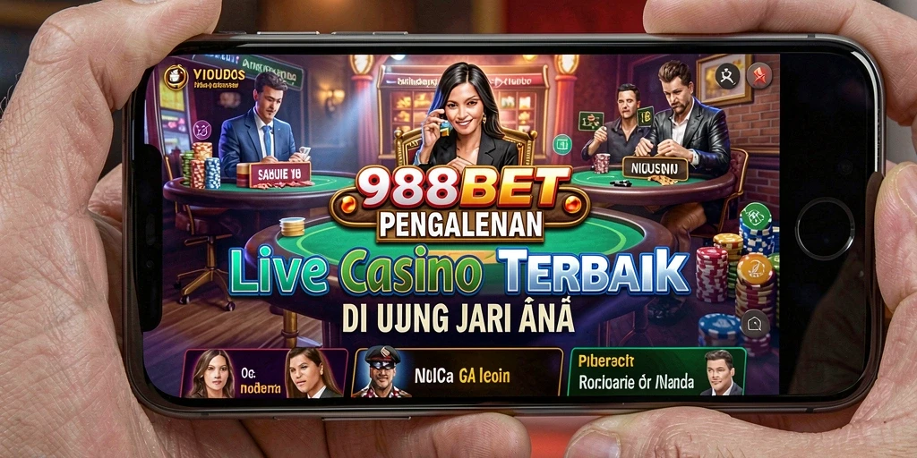 Tampilan menarik permainan Live Casino di 988BET.
