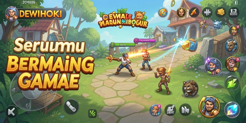 Tampilan gameplay DEWIHOKI yang seru dan menarik saat dimainkan.