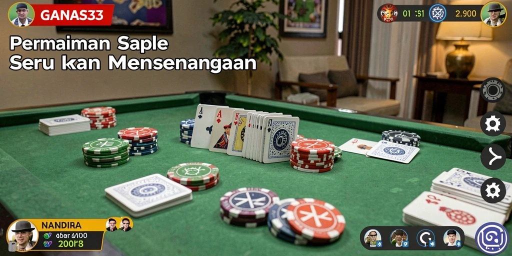 Tampilan gameplay seru dan interaktif dari GANAS33.