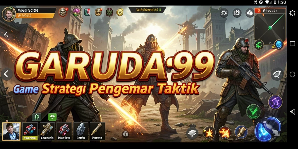 Tangkapan layar GARUDA999 menampilkan aksi strategis yang mendebarkan.