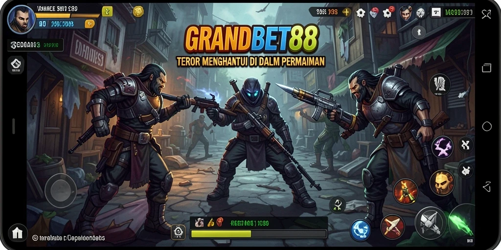 Tangkapan layar dari gameplay mencekam GRANDBET88 yang menampilkan suasana angker.