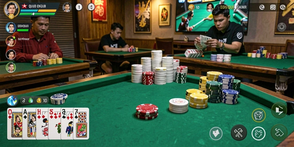 Tampilan gameplay QiuQiu yang seru dan menarik di IDKLUB.