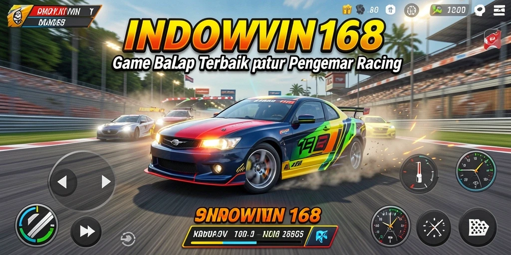 Tampilan gameplay balap yang mendebarkan di INDOWIN168.