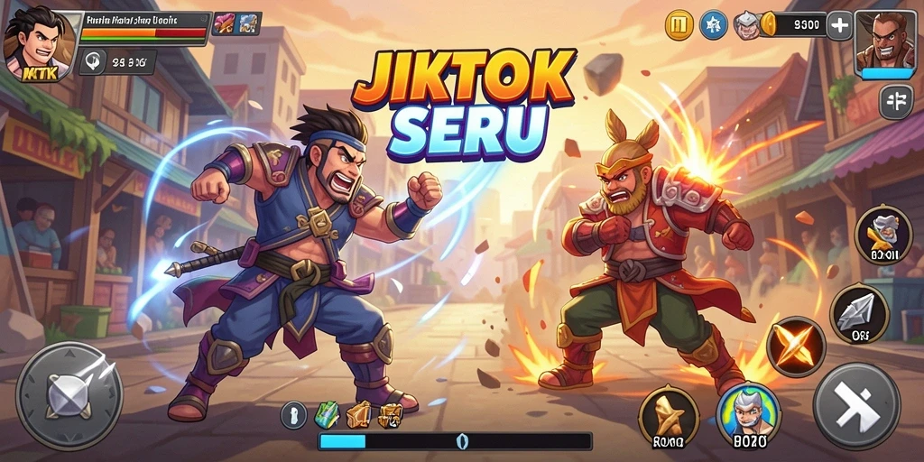 Tampilan gameplay JKTOK yang penuh aksi dan seru.