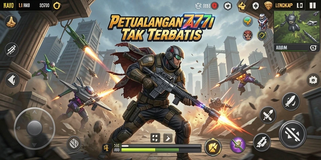 Screenshot gameplay LENGKAP777 yang penuh aksi dan petualangan.