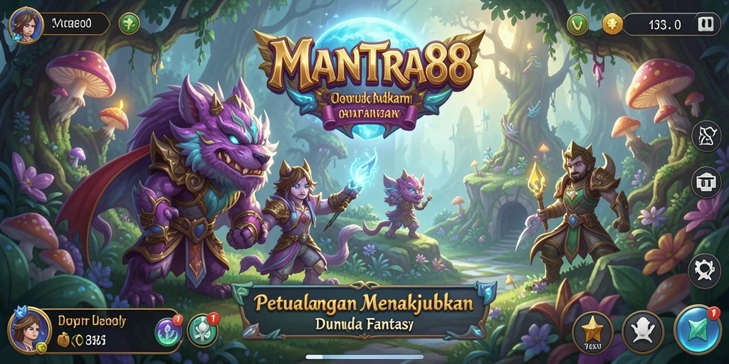 Tampilan gameplay menakjubkan dari MANTRA88 dalam petualangan epik.