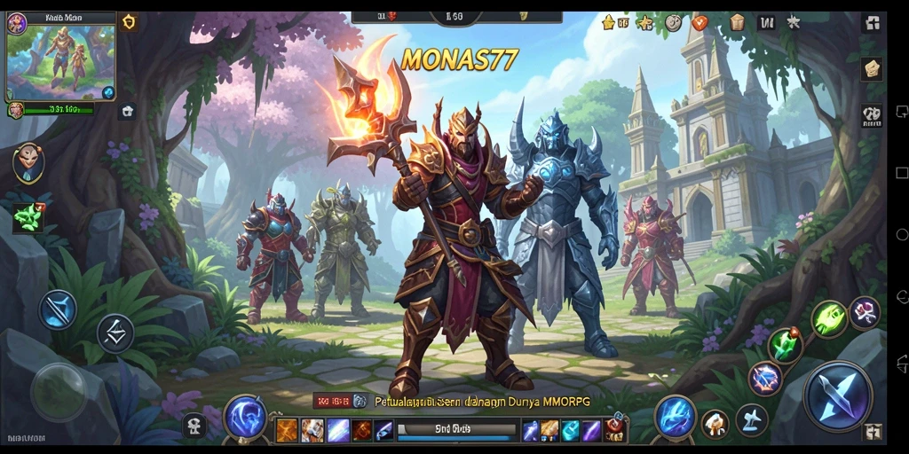 Screenshot gameplay MONAS77 yang menunjukkan petualangan seru di dunia MMORPG.