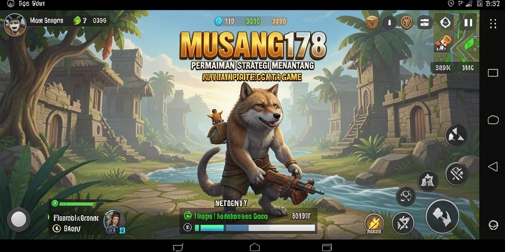 Tampilan gameplay menakjubkan dan penuh strategi di MUSANG178.