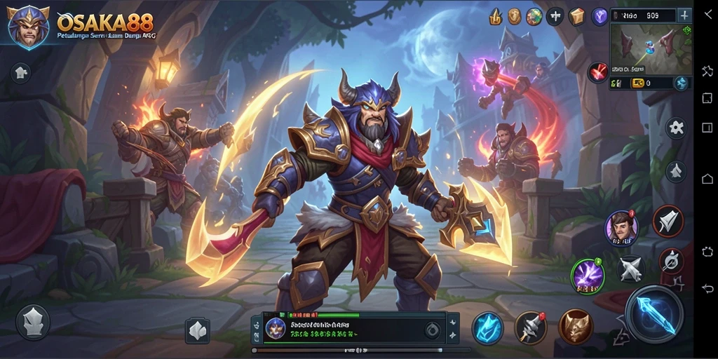 Tampilan gameplay OSAKA88 yang penuh aksi dalam dunia ARPG.