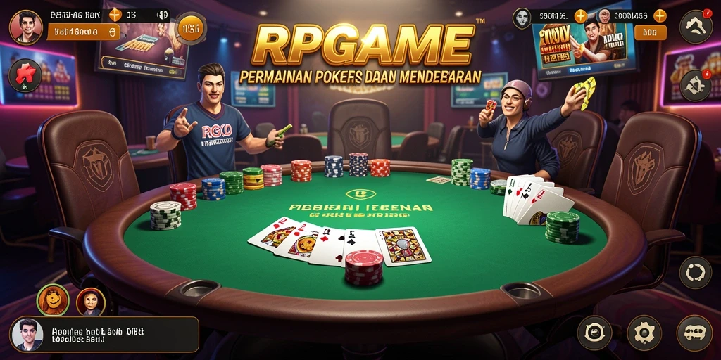 Tampilan permainan Poker RPGAME yang menarik dan mendebarkan.