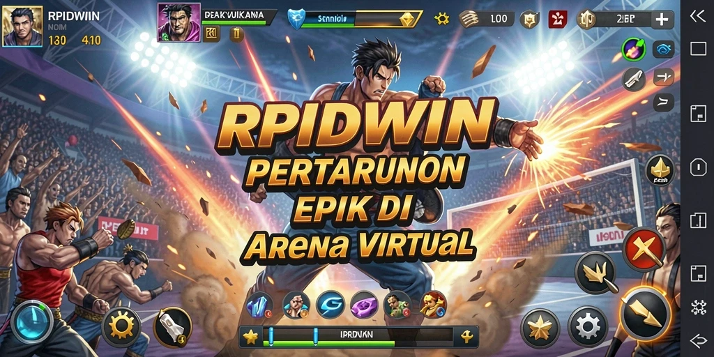 Tampilan seru di arena pertarungan RPIDWIN yang mendebarkan.