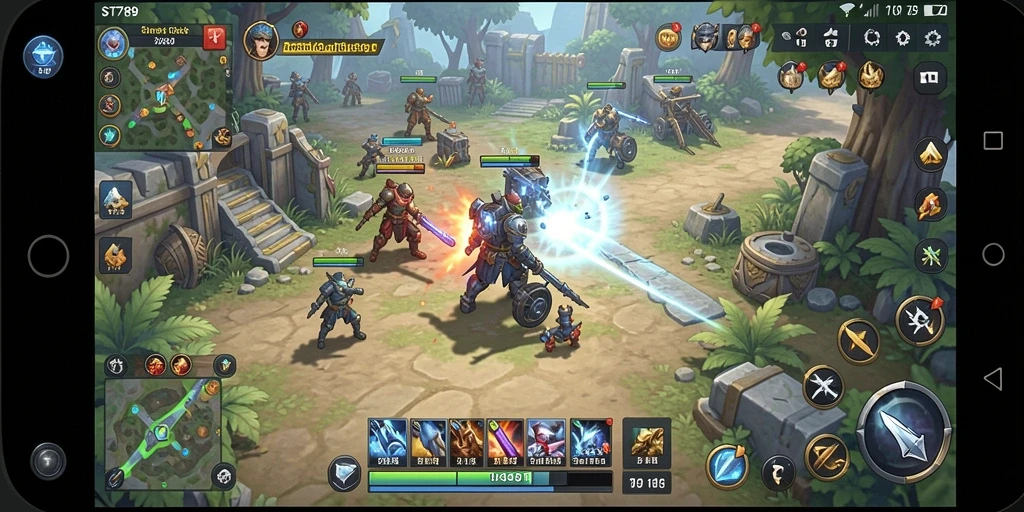 Tampilan menarik dari gameplay SLG di ST789.