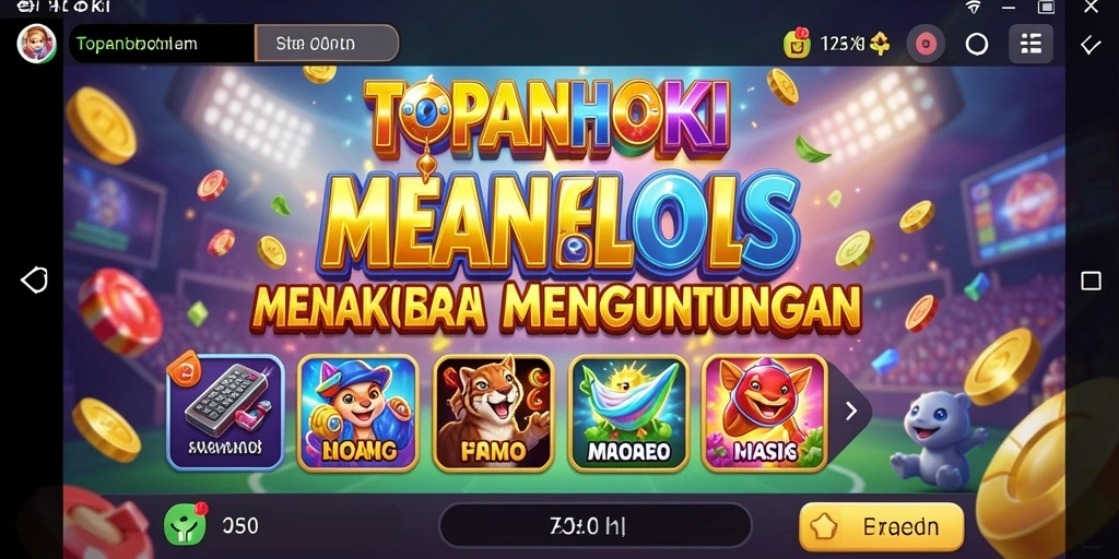 Tampilan gameplay seru dari permainan slot TOPANHOKI.