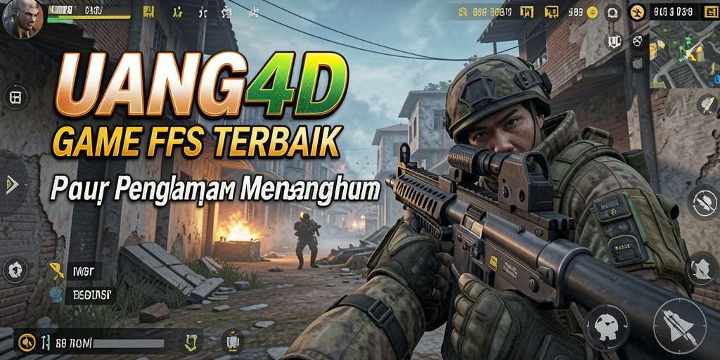 Screenshot UANG4D menampilkan aksi seru dalam pertempuran FPS.