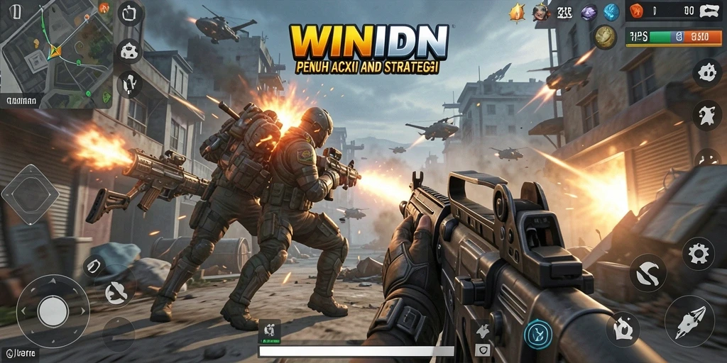 Tampilan utama gameplay WINIDN yang seru dan mendebarkan.